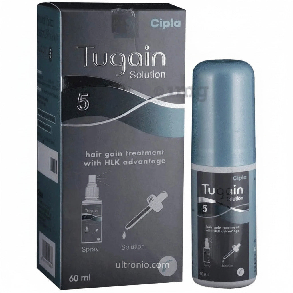 Tugain 5% Minoxidil Solution – Effective Hair Regrowth Treatment for Men & Women Ultonio