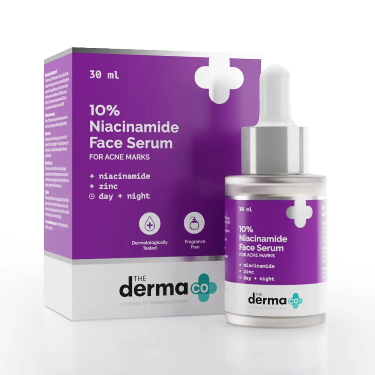 The Derma Co. 10% Niacinamide Face Serum – 30ml – Acne Marks & Oil Control Serum for Oily, Acne-Prone Skin