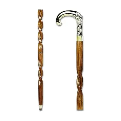 Brass Handle Wooden Walking Cane – Handcrafted, Lightweight & Ergonomic Walking Stick for Men and Women Ultonio