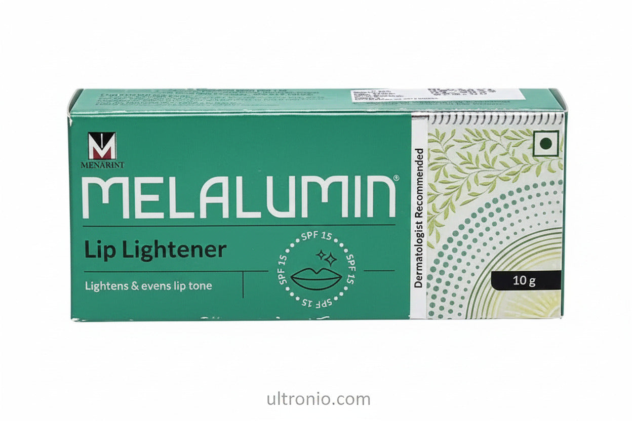 Melalumin Lip Lightener Cream – 10gm – For Dark Lip Pigmentation, Hydration & Lip Brightening Ultonio