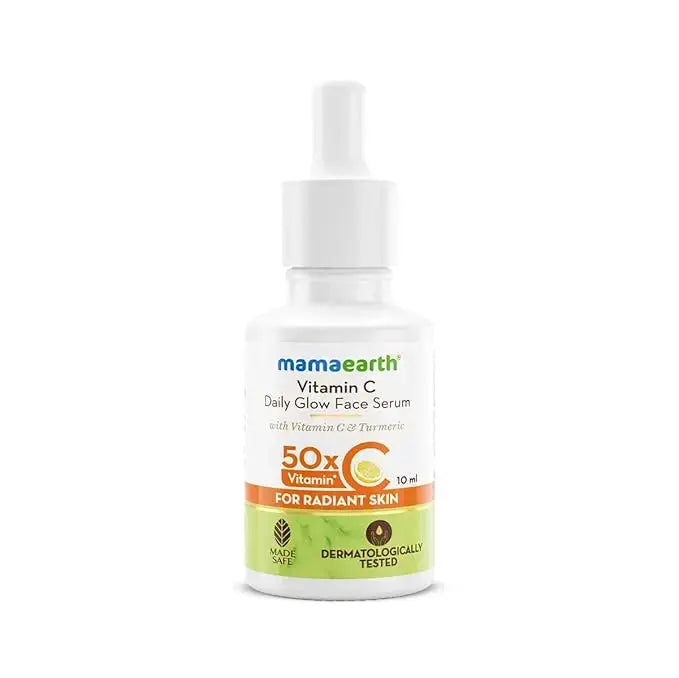 Mamaearth Vitamin C Daily Glow Face Serum – Brightens Skin, Reduces Dark Spots & Hydrates – 10ml Ultonio