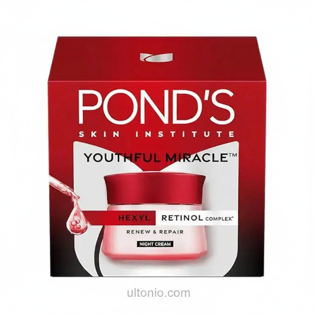 Ponds Age Miracle Night Cream 50ml – Anti Wrinkle & Night Moisturizer for Face Ultonio