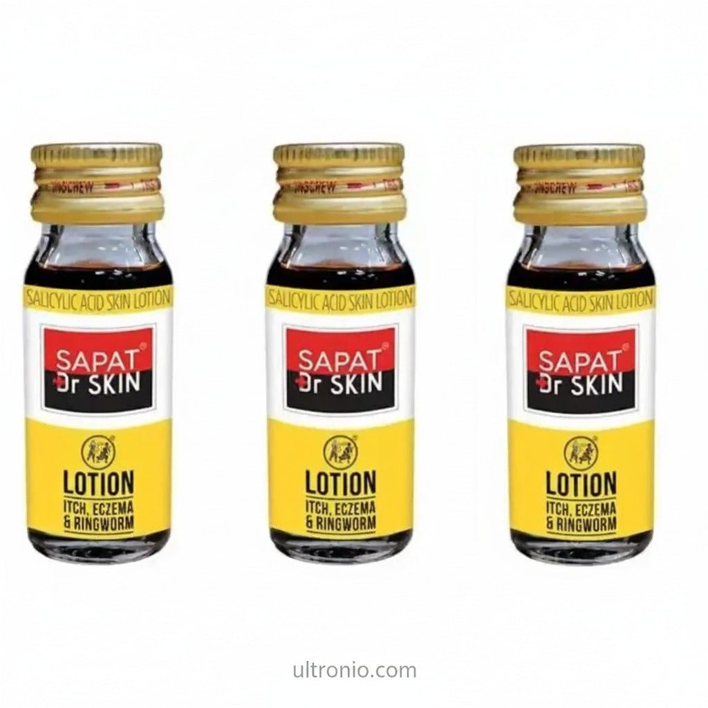 Sapat Lotion (Pack of 3 x 12ml) – Herbal Antifungal & Antibacterial Skin Solution Ultonio