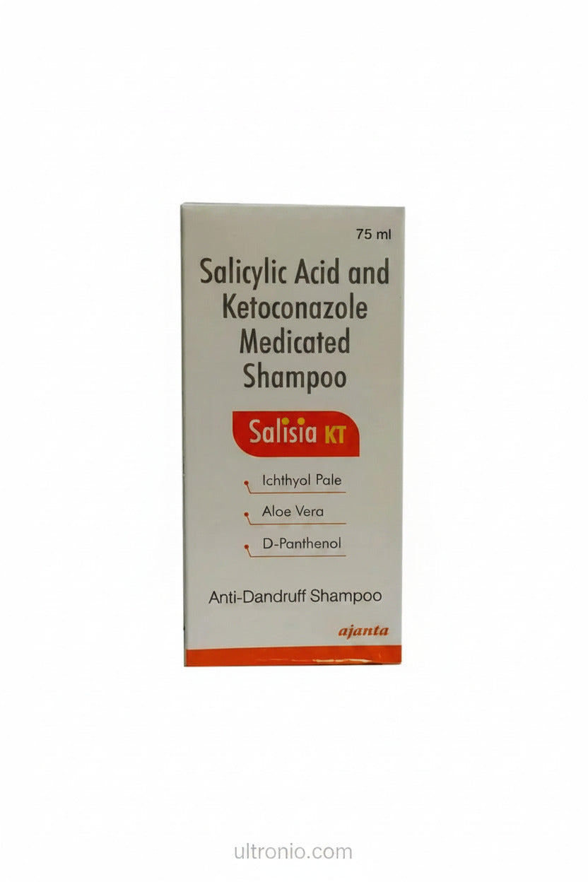 Salisia KT Dandruff Shampoo 75ml – Anti-Dandruff & Scalp Soothing Shampoo Ultonio