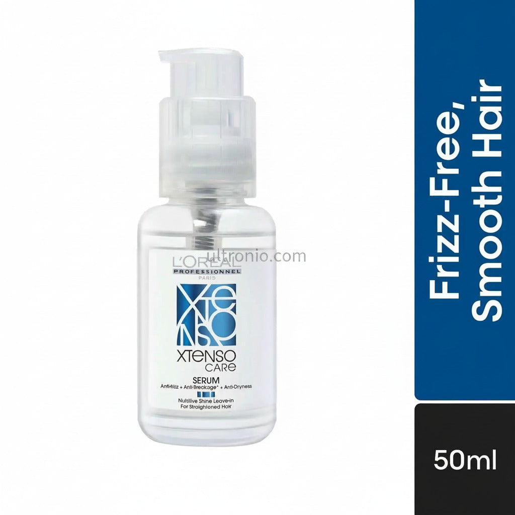 L'Oreal Professionnel Xtenso Care Serum 50ml – For Straightened & Chemically Treated Hair – Intense Frizz Control & Shine Ultonio