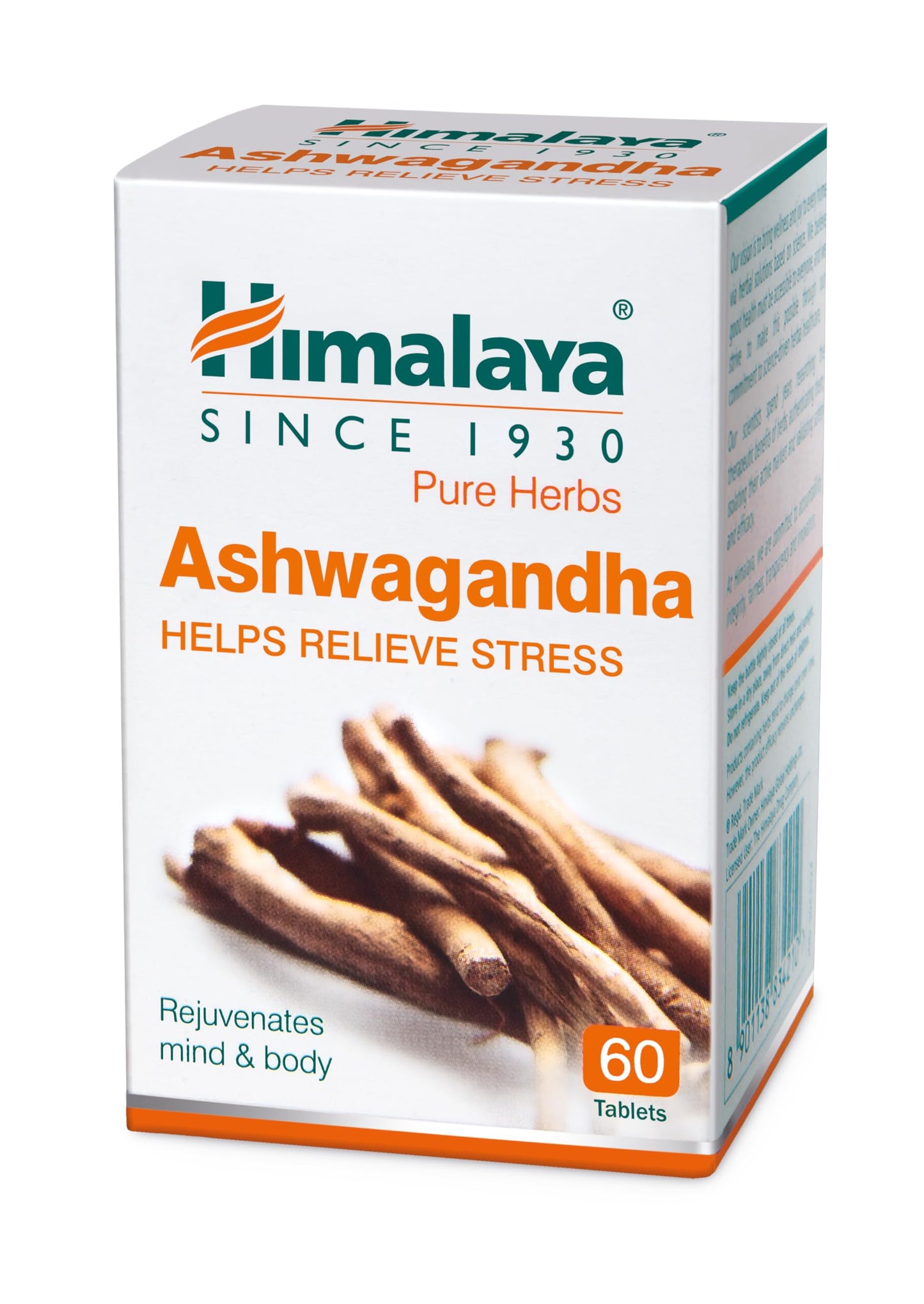 Himalaya Ashvagandha - General Wellness Tablets, 60 Tablets (Pack of 2) – Stress Relief – Rejuvenates Mind & Body