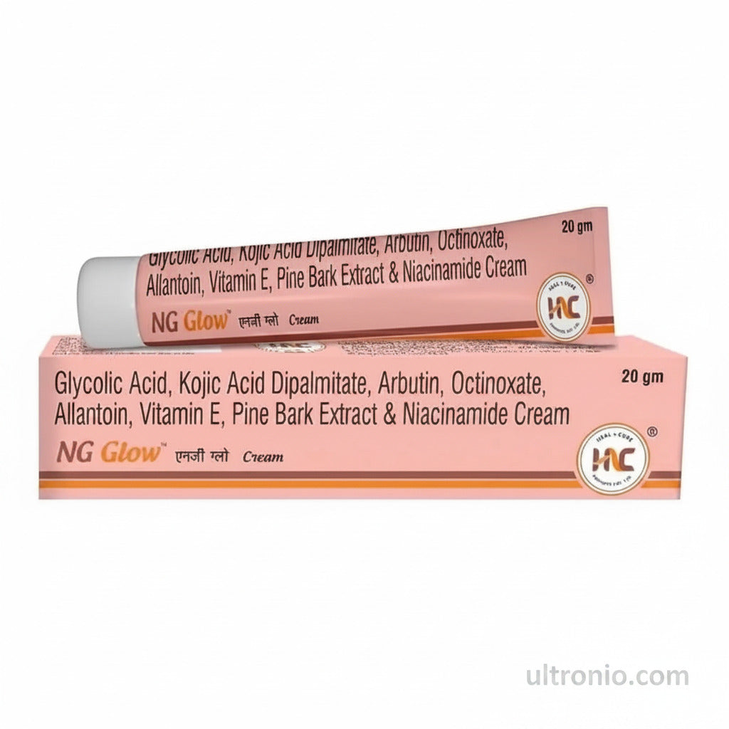 NG Glow Cream for Dark & Age Spots – 20gm (Pack of 2) – Skin Brightening & Spot Reduction – Glowing & Even-Toned Skin Ultonio