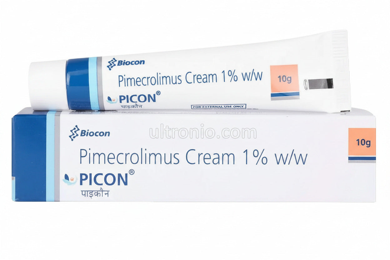 Picon Cream 10gm – Tacrolimus 0.1% for Eczema & Atopic Dermatitis Relief Ultonio