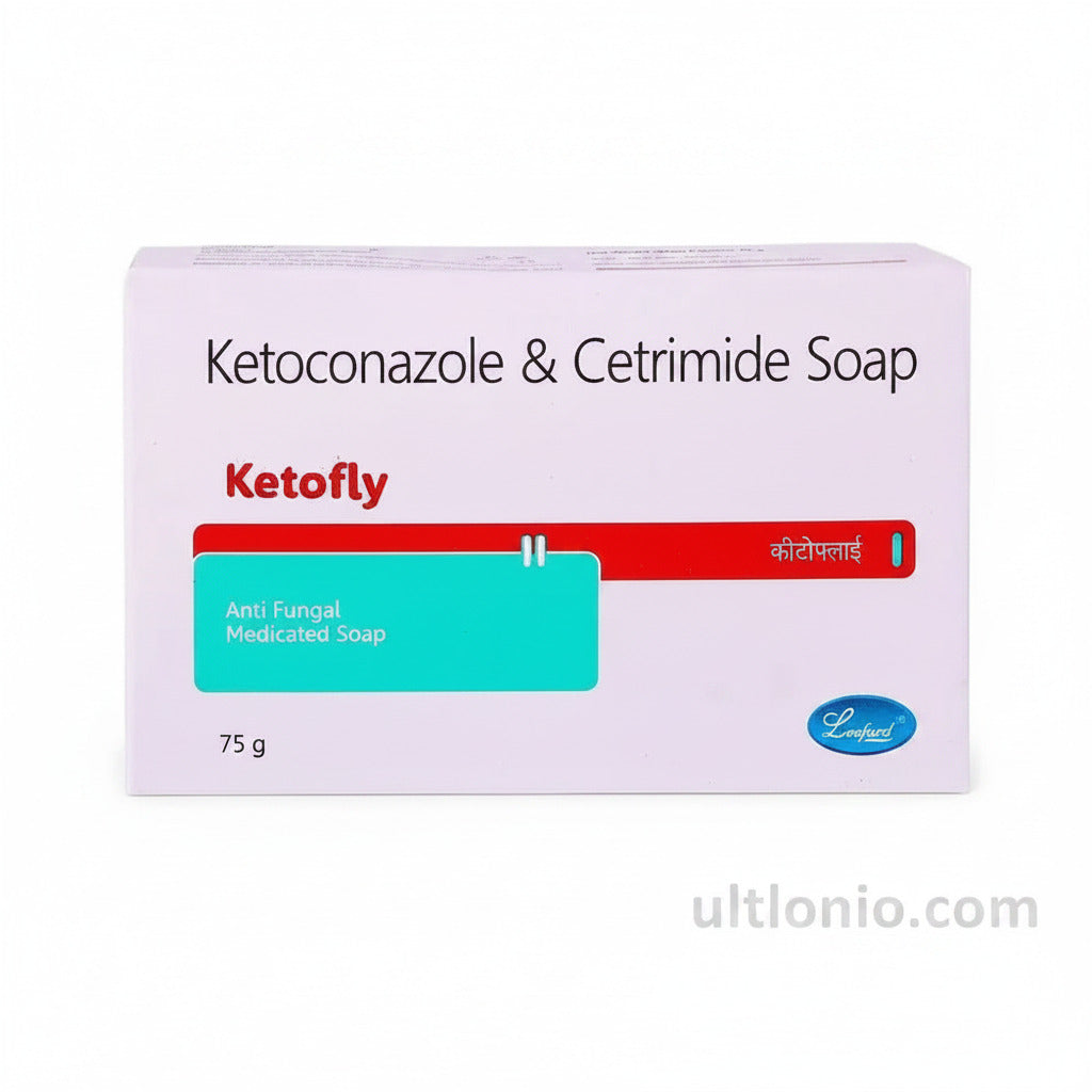 Ketofly Soap – Pack of 2 (75gm Each) – Ketoconazole & Cetrimide Medicated Soap for Fungal Infections Ultonio