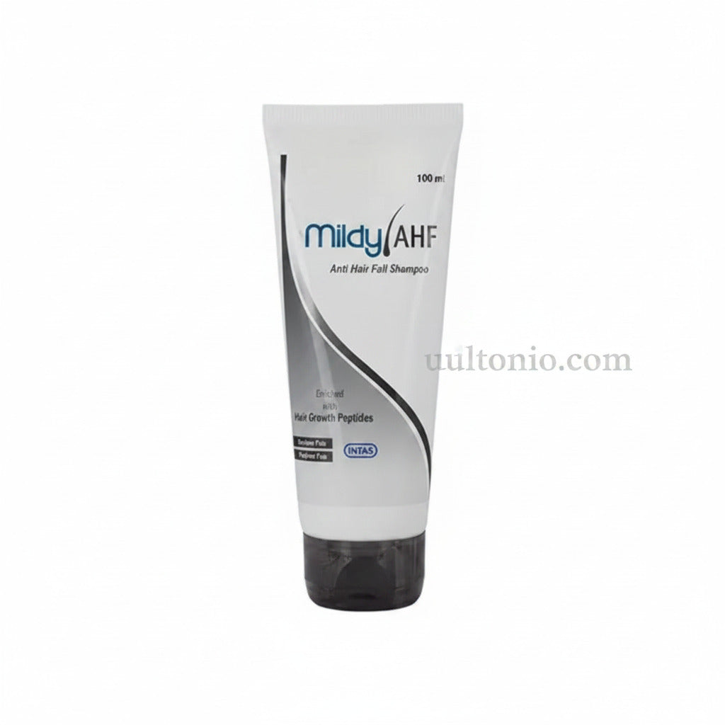 Mildy AHF Anti-Hair Fall Shampoo – 100ml – Strengthens Hair & Reduces Hair Fall Ultonio