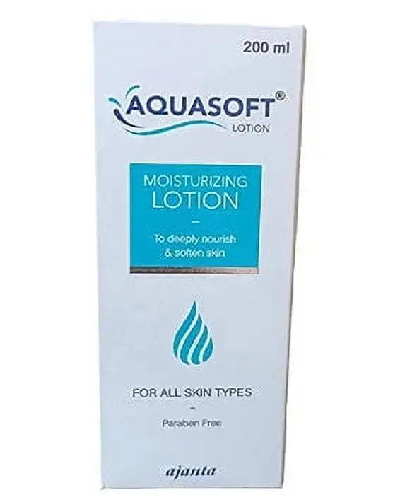 Aquasoft Moisturizing Lotion – 200ml (Pack of 1) – Hydrating Body & Face Lotion for Dry, Sensitive & Itchy Skin Ultonio