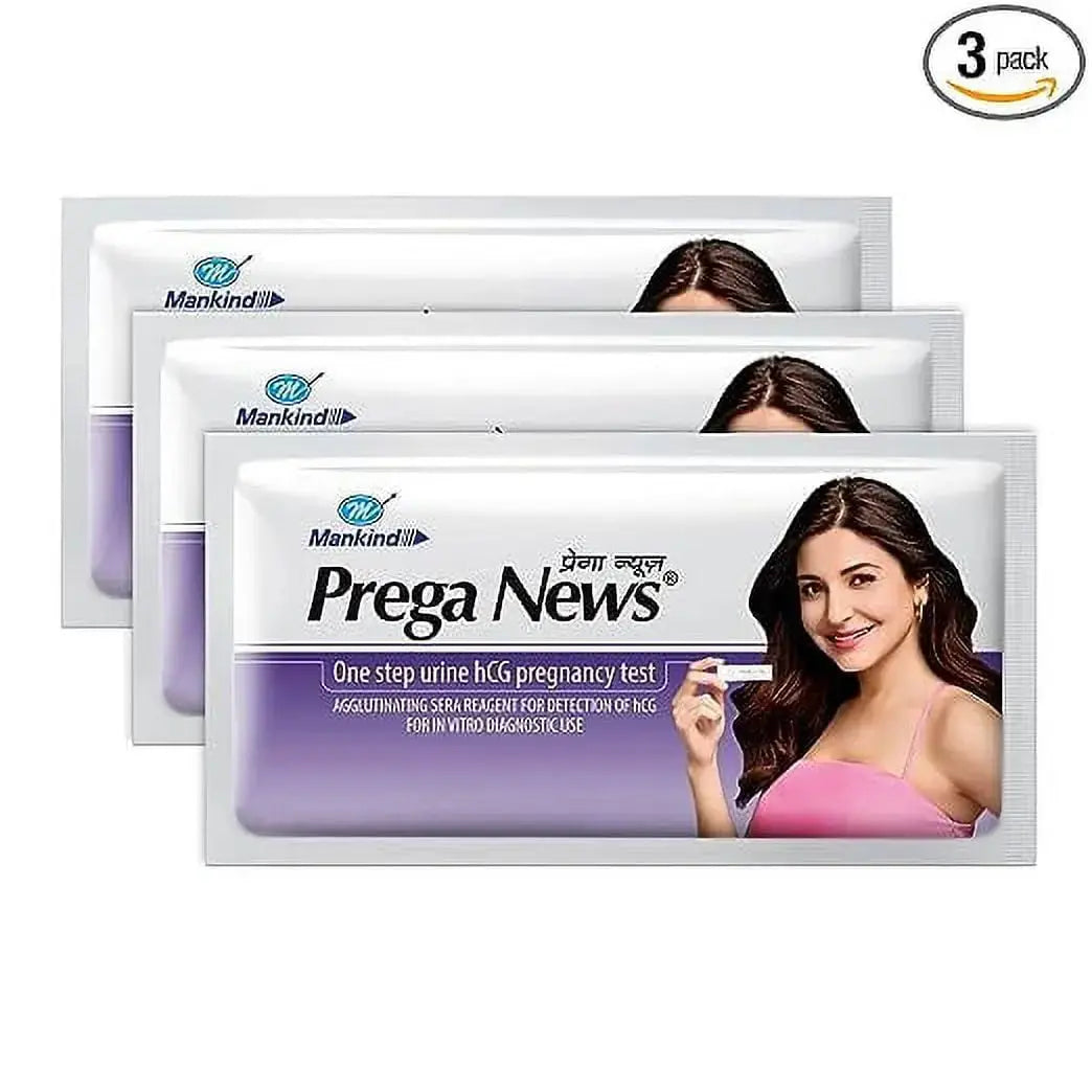 Prega News Pregnancy Test Kit – HCG Urine Test Device (Pack of 5) – One-Step, Rapid & Accurate Home Pregnancy Testing Ultonio