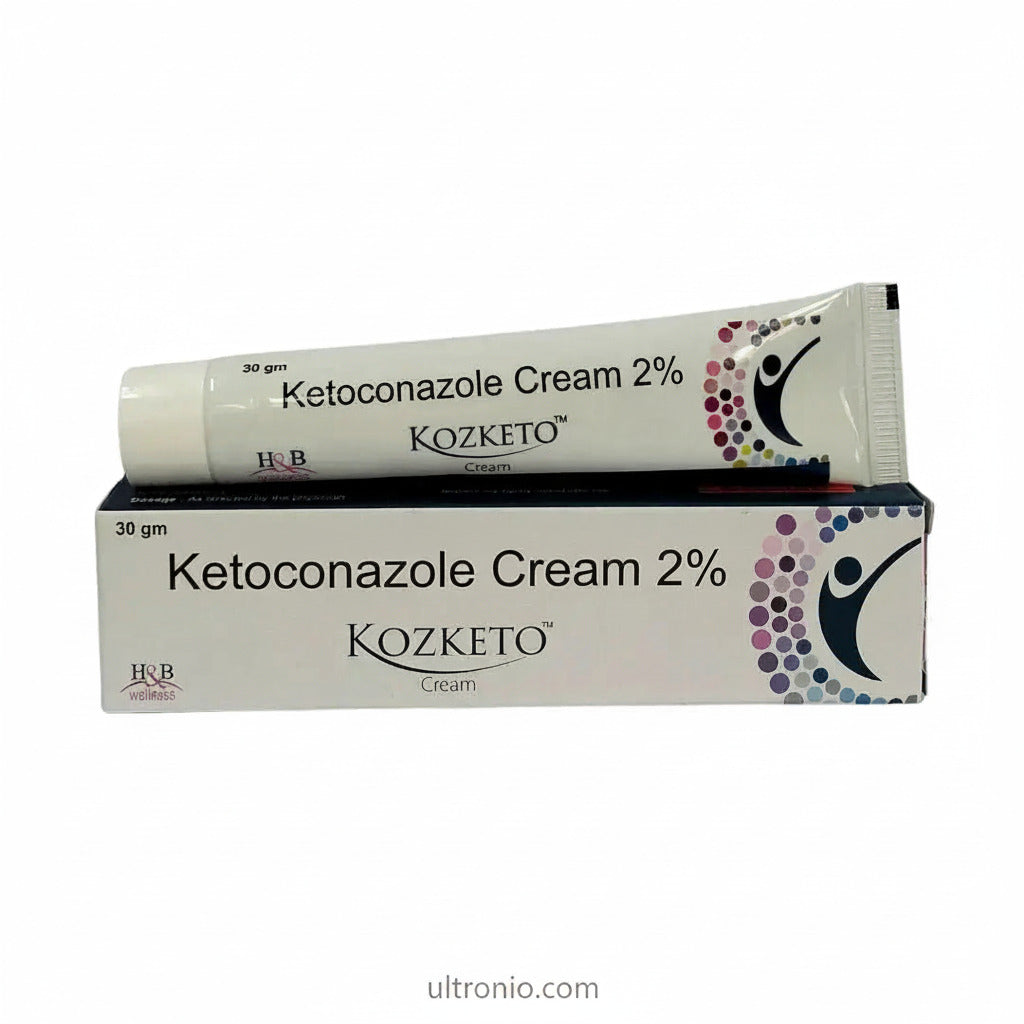 Kozketo Cream 30gm (Pack of 2) - Antifungal Cream with Ketoconazole 2% Ultonio