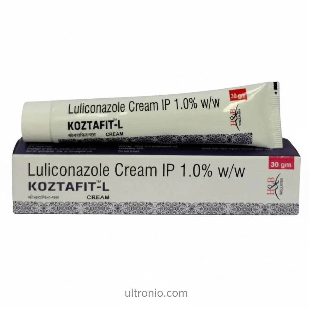 Koztafit-L Cream 30gm Pack of 2 – Luliconazole Antifungal Treatment for Ringworm, Itching & Fungal Infections Ultonio