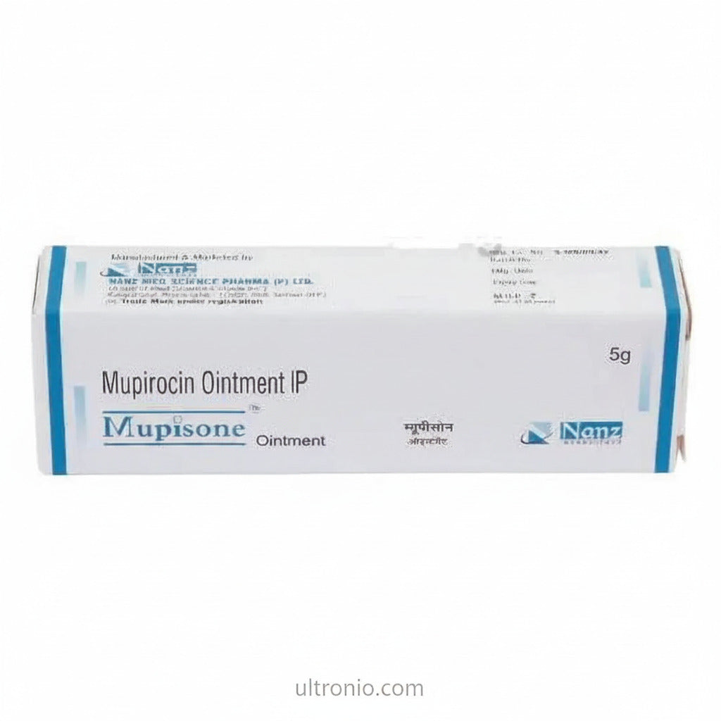 Mupisone Cream 5gm (Pack of 2) – Mupirocin Cream for Bacterial Skin Infections Ultonio