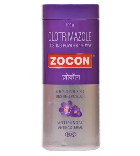 Zocon 1% Dusting Powder – 100g – Antifungal Body Powder for Itching, Ringworm, and Fungal Infections