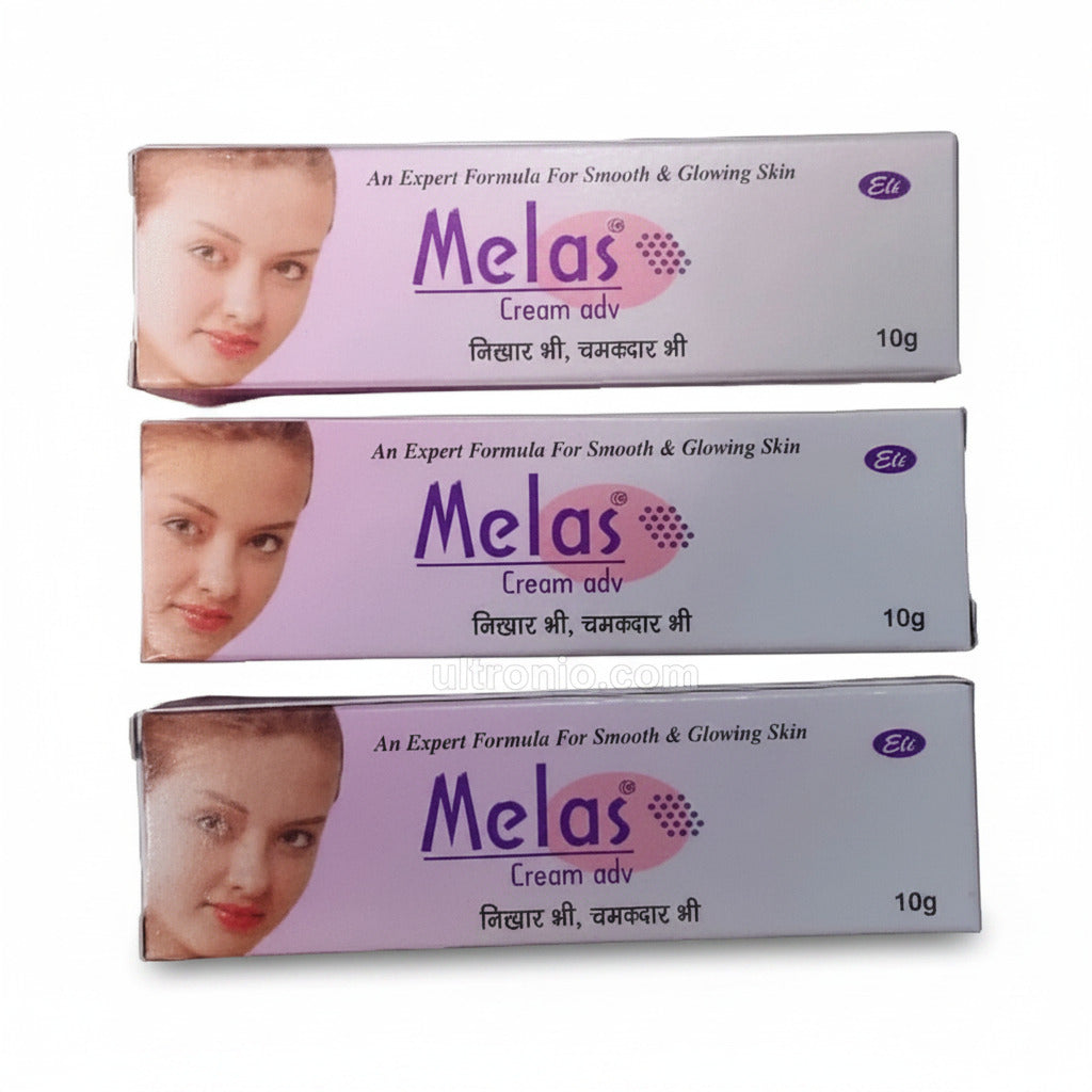 Melas Face Cream 10gm (Pack of 3) – Anti-Pigmentation, Dark Spot Removal & Skin Brightening Cream Ultonio