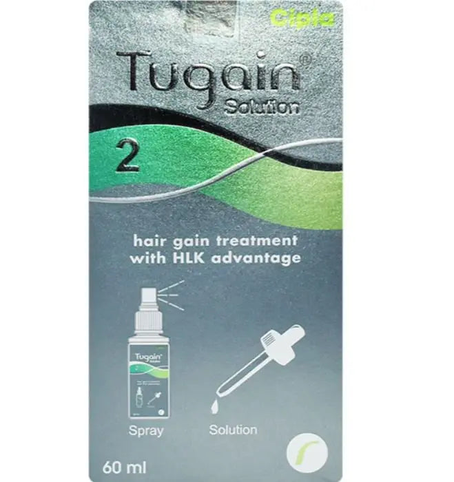Tugain 2% Minoxidil Solution 60ml – Gentle Hair Regrowth Treatment for Thinning Hair