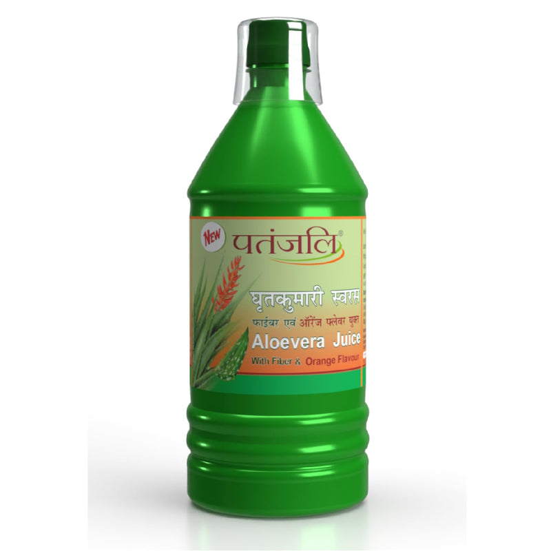 Patanjali Aloevera Juice With Fiber (1Ltr, Orange)