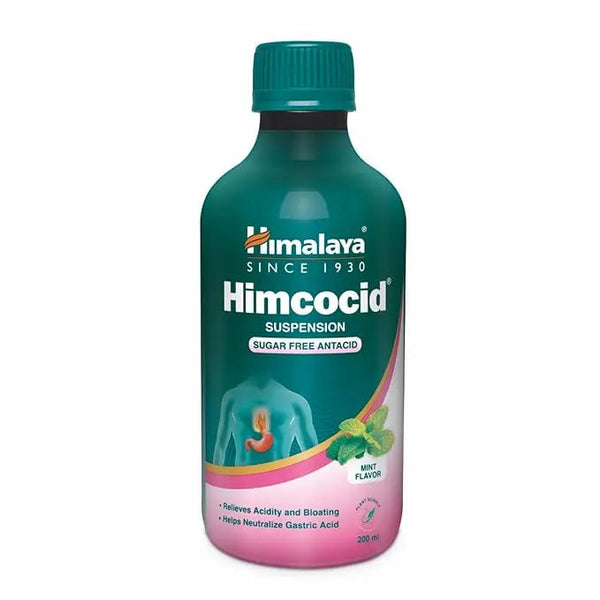Himalaya Himcocid Sugar-Free Suspension – Mint 200ml – Antacid for Acidity, Gas & Indigestion Relief
