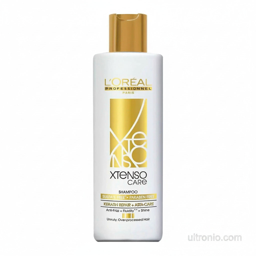 L'Oreal Professionnel Xtenso Care Sulfate-Free Shampoo 250ml – GOLD – For All Hair Types – Pro-Keratin + Strength Care Ultonio