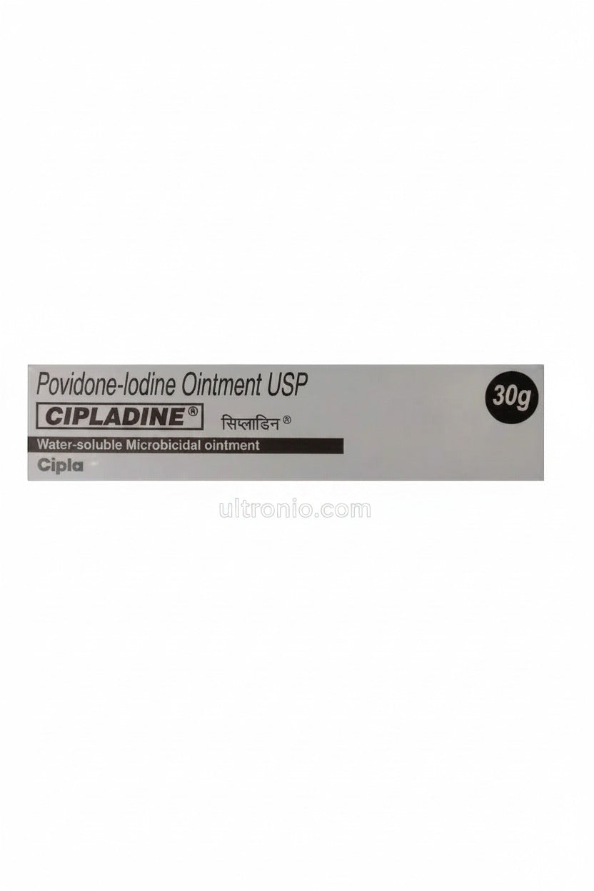 Cipladine Povidone-Iodine Ointment 30gm (Pack of 2) – Antiseptic & Microbicidal Healing Ointment – Wound Care & Infection Prevention Ultonio