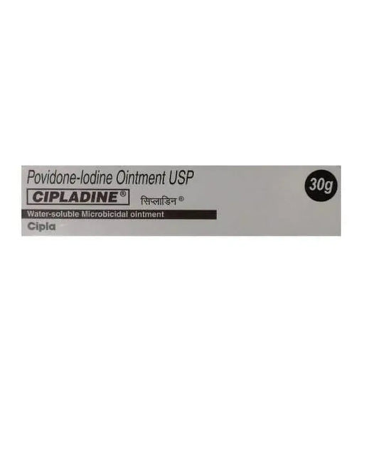 Cipladine Povidone-Iodine Ointment 30gm (Pack of 2) – Antiseptic & Microbicidal Healing Ointment – Wound Care & Infection Prevention Ultonio