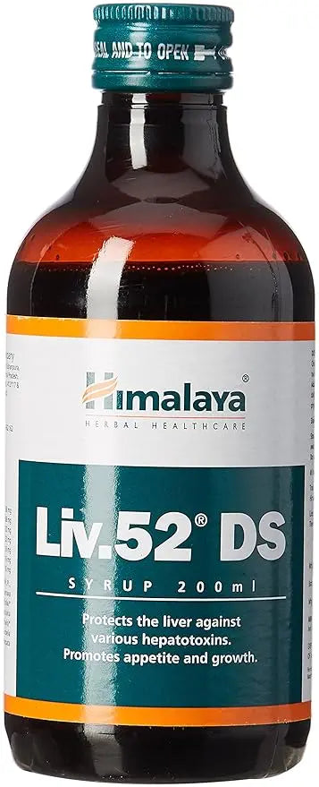 Himalaya Liv.52 DS Syrup 200ml – Double Strength Liver Tonic for Appetite, Growth & Digestion – Herbal Ayurvedic Formula