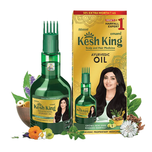 Kesh King Ayurvedic Hair Oil 300ml – Anti-Hair Fall Oil with 21 Herbs for Strong, Thick & Healthy Hair