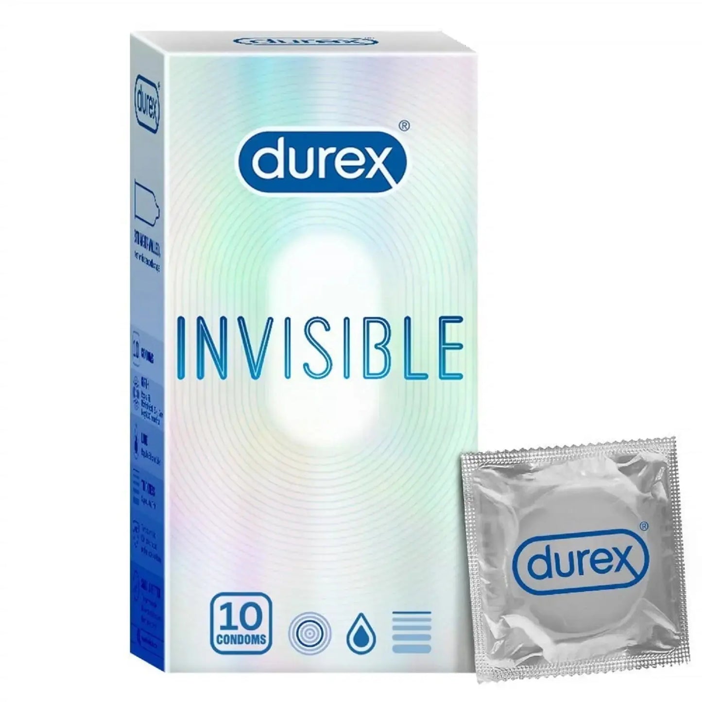 Durex Invisible Ultra Thin Condoms for Men – Extra Sensitive Latex Condoms – 20 Count – Maximum Protection & Natural Feel Ultonio