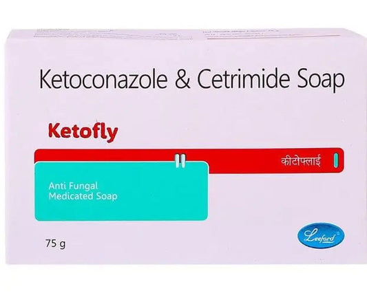 Ketofly Soap – Pack of 2 (75gm Each) – Ketoconazole & Cetrimide Medicated Soap for Fungal Infections