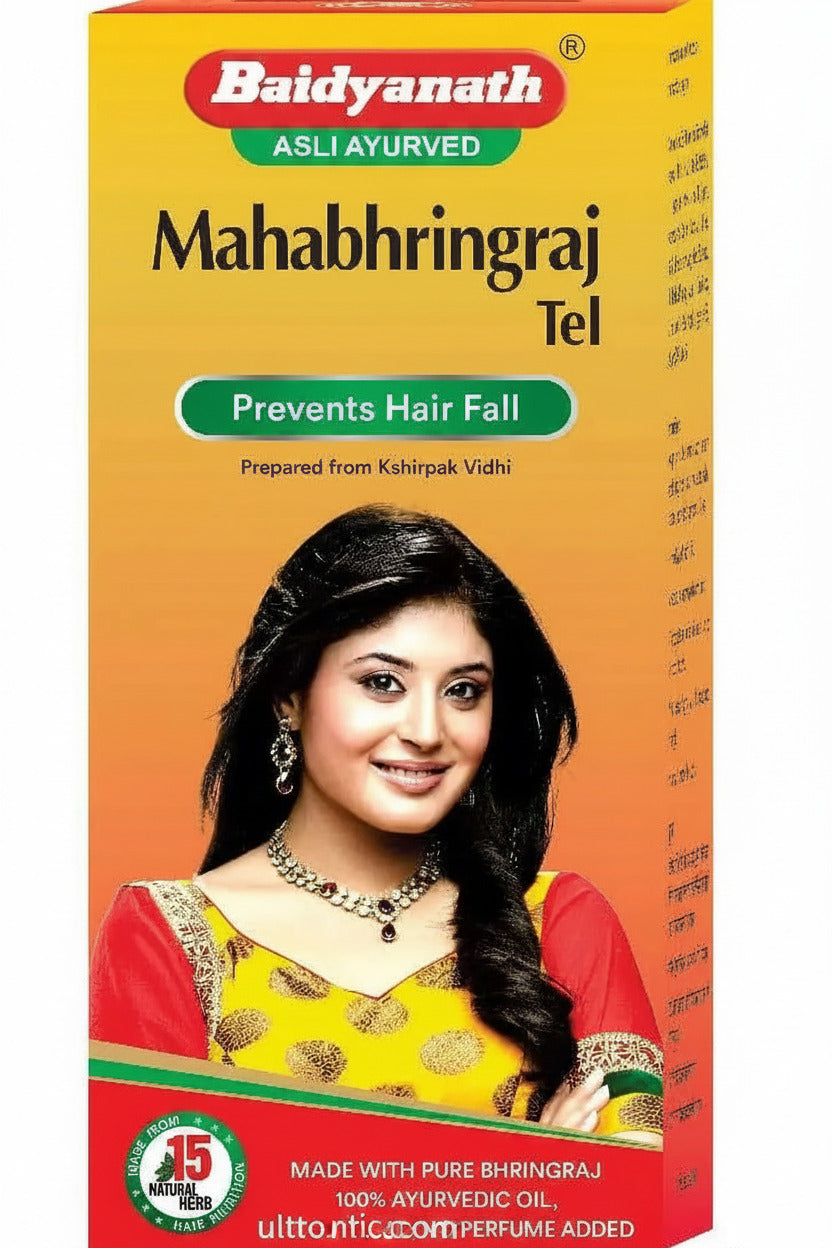 Baidyanath Mahabringraj Oil 100 ml – Herbal Hair Oil for Hair Growth & Strengthening Ultonio