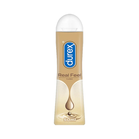 Durex Real Feel Silicone-Based Lubricant – 50 ml (Pack of 2)