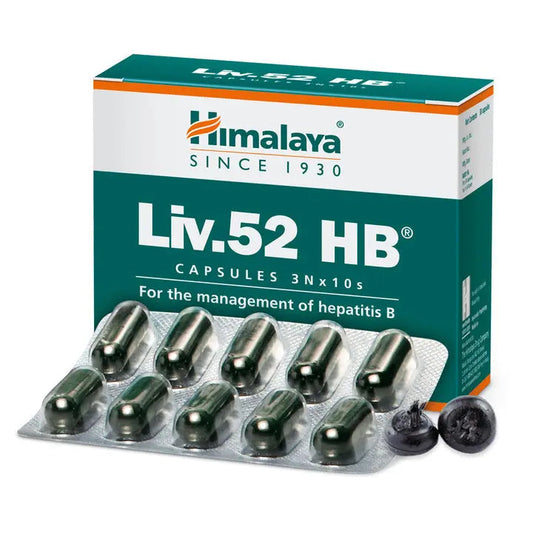 Himalaya Liv.52 HB Capsules 30s – Liver Support for Hepatitis B Management – Herbal Hepatoprotective Formula