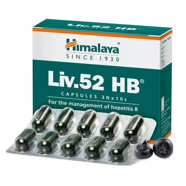 Himalaya Liv.52 HB Capsules 30s – Liver Support for Hepatitis B Management – Herbal Hepatoprotective Formula