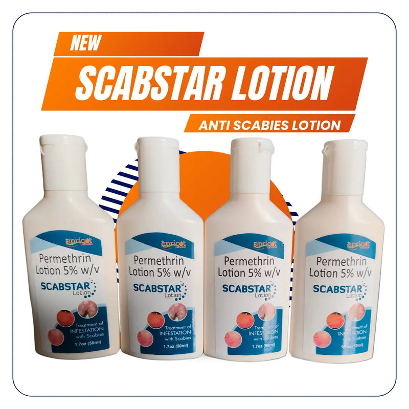 Scabstar Permethrin Cream for scabies 50ml (Pack of 4)