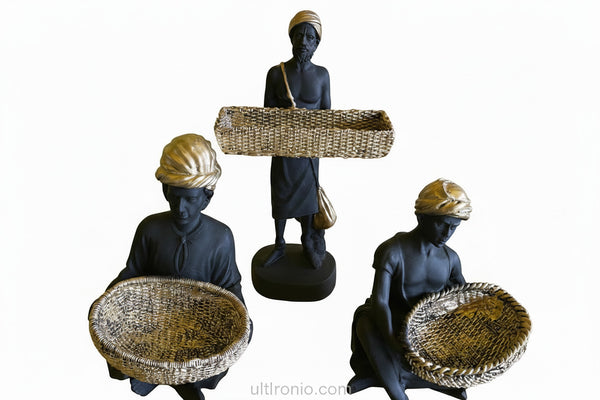Polyresin Tokari men set of 3 | Home decor