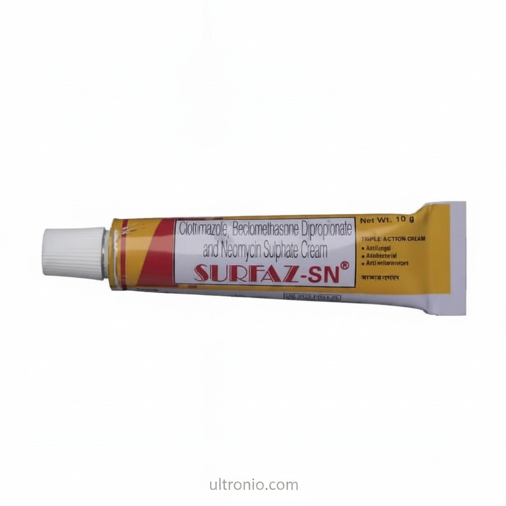 Surfaz-SN Cream 10gm (Pack of 2) – Antifungal & Antibiotic Cream for Skin Infection & Inflammation Ultonio