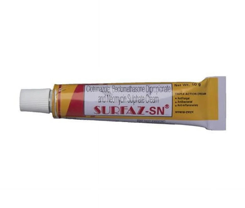 Surfaz-SN Cream 10gm (Pack of 2) – Antifungal & Antibiotic Cream for Skin Infection & Inflammation