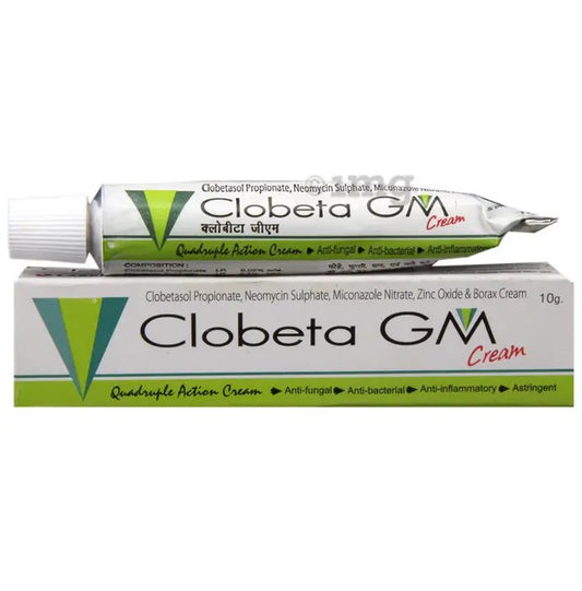 Clobetasole Clobeta‑GM Cream 10 g (Pack of 2)– Antibacterial‑Antifungal Topical Cream Ultonio