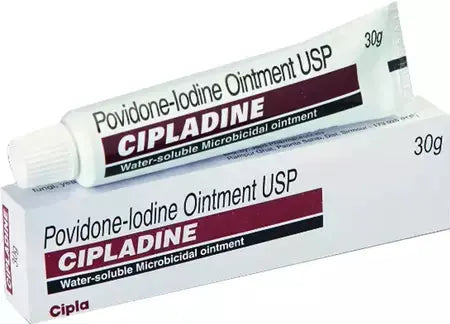Cipladine Povidone-Iodine Ointment 30gm (Pack of 2) – Antiseptic & Microbicidal Healing Ointment – Wound Care & Infection Prevention Ultonio