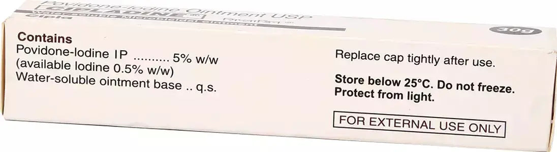Cipladine Povidone-Iodine Ointment 30gm (Pack of 2) – Antiseptic & Microbicidal Healing Ointment – Wound Care & Infection Prevention Ultonio