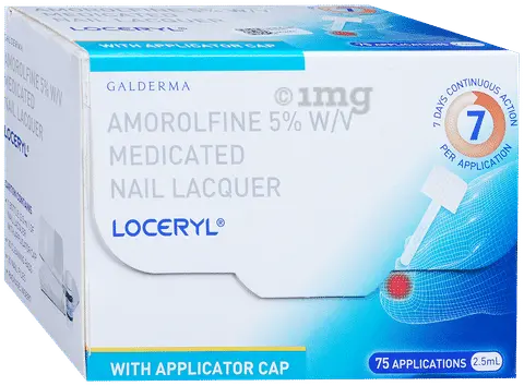 Loceryl Nail Lacquer 2.5ml – Powerful Anti-Fungal Nail Treatment with Amorolfine 5%