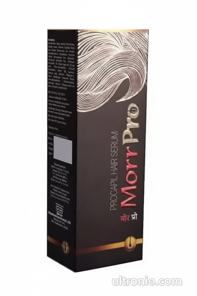 Morr Pro Hair Solution 60ml – Minoxidil 5% + Finasteride – For Hair Regrowth & Baldness Treatment Ultonio