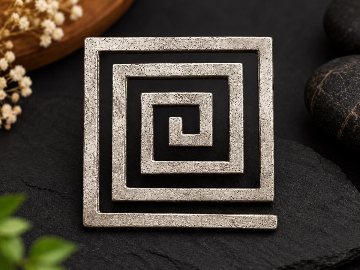 Shubh Sanket Vastu Lead Helix – Traditional Spiral Symbol (4 Inch)