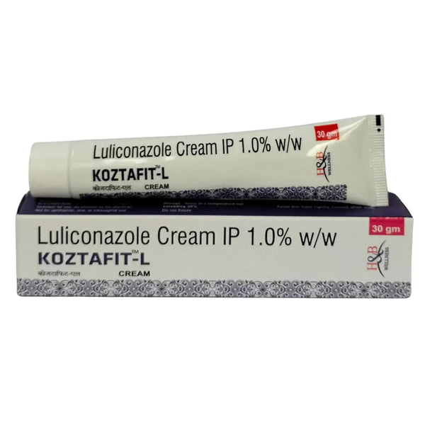 Koztafit-L Cream 30gm Pack of 2 – Luliconazole Antifungal Treatment for Ringworm, Itching & Fungal Infections